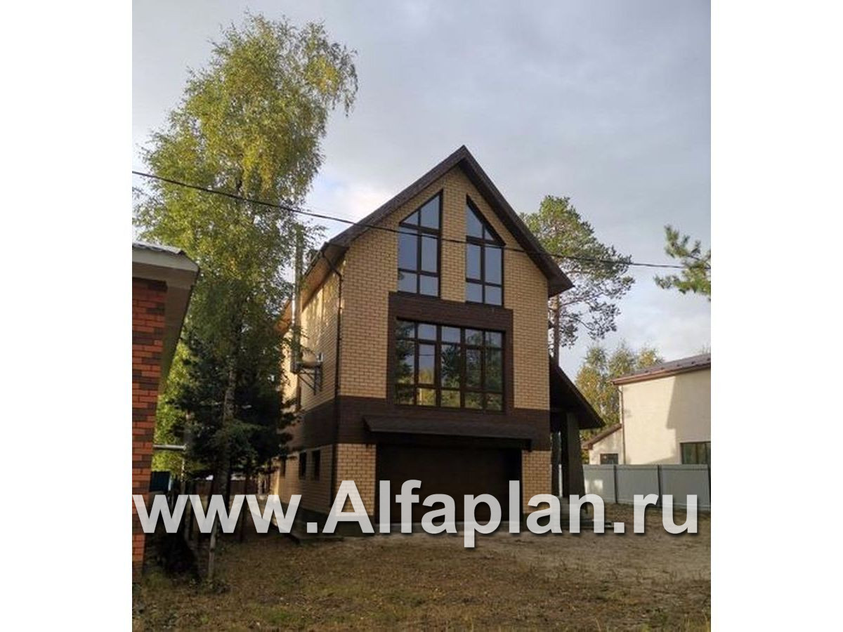 Современный трехэтажный коттедж по проекту 72Е - фото №3