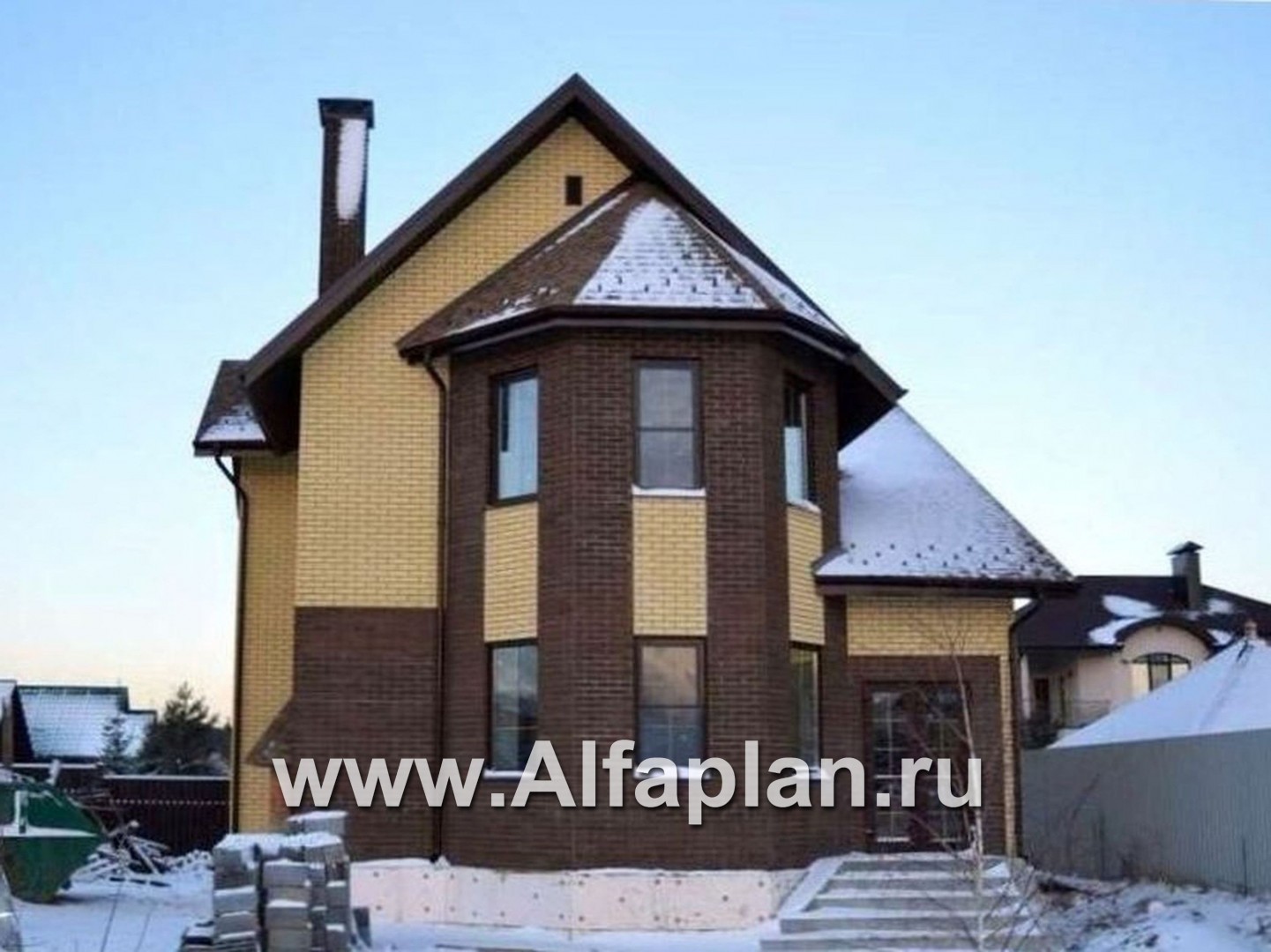 Проекты домов Альфаплан - «Фортуна» - экономичный и компактный загородный дом - дополнительное изображение №2