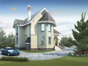 Проекты домов Альфаплан - «Фортуна» - экономичный и компактный загородный дом - превью основного изображения
