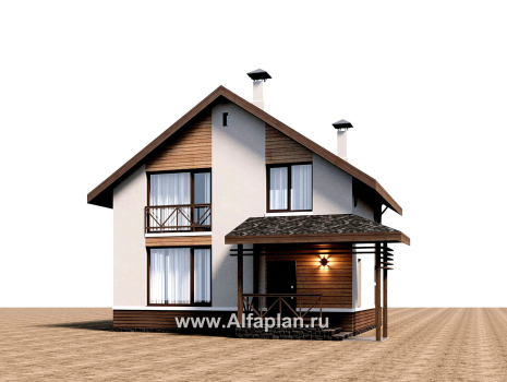 Проекты домов Альфаплан - "Бессер" - проект рационального каркасного дома - превью дополнительного изображения №1