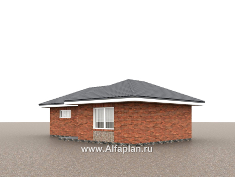 Проект гаража на 2 авто, с мастерской и электрогенераторной, в немецком стиле (баварская кладка) - превью дополнительного изображения №1