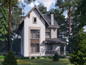 Превью проекта ««Темная долина» - проект двухэтажного дома, с мансардой»