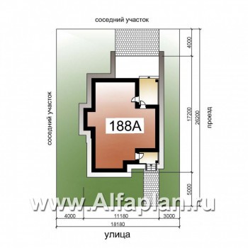 Проекты домов Альфаплан - «Потемкин» - элегантный двуxэтажный коттедж - превью дополнительного изображения №1