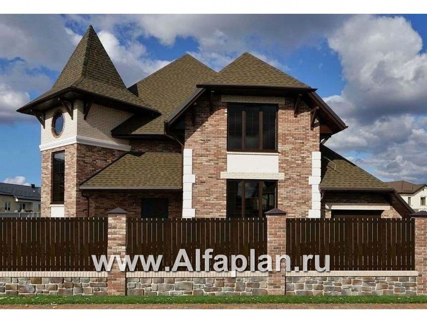 Проекты домов Альфаплан - «Баттерфляй» - коттедж для углового участка - дополнительное изображение №4