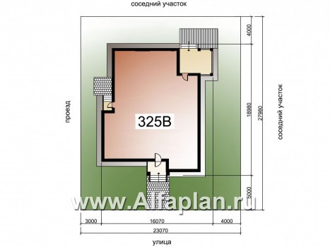Проекты домов Альфаплан - «Днестр» - одноэтажный коттедж с бильярдной и сауной - превью дополнительного изображения №2