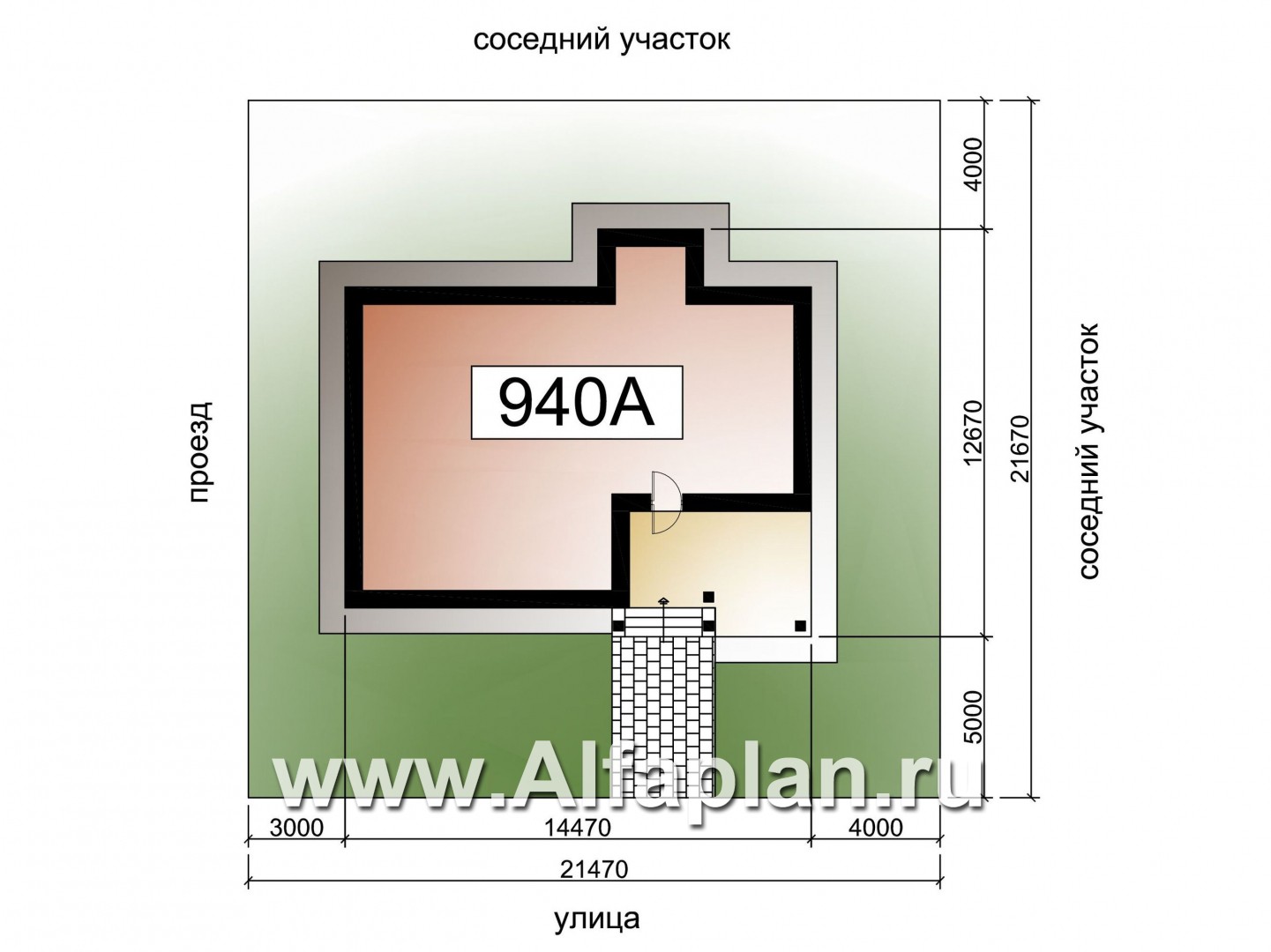 Проекты домов Альфаплан - "Одер" - стильный двухэтажный коттедж из газобетона - дополнительное изображение №2