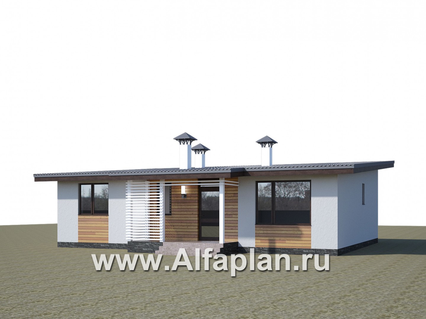 Проекты домов Альфаплан - «Зита» - загородный дом для отдыха - дополнительное изображение №2